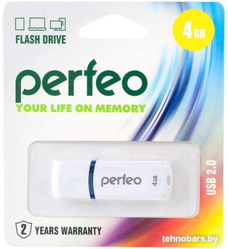 USB Flash Perfeo C09 4GB (белый) [PF-C09W004] фото 5