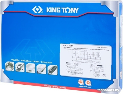 Универсальный набор инструментов King Tony 9-7540MR (40 предметов) фото 4