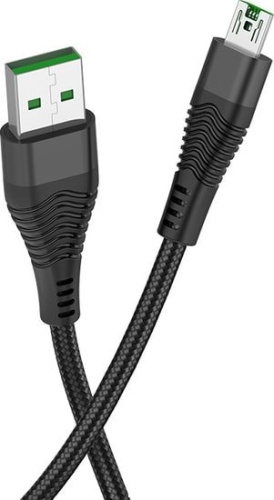 Кабель Hoco U53 4A Flash USB Type-A - MicroUSB (1.2 м, черный) фото 4