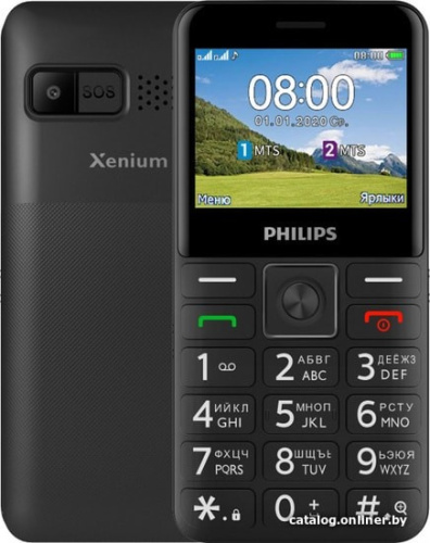 Мобильный телефон Philips Xenium E207 (черный) фото 3