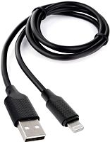 Кабель Cablexpert USB Type-A - Lightning CCB-USB-AMAPO2-1MB (1 м, черный)