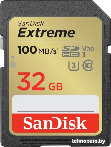 Карта памяти SanDisk Extreme SDHC SDSDXVT-032G-GNCIN 32GB фото 3