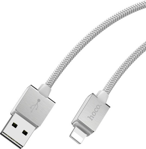 Кабель Hoco U49 Superior speed USB Type-A - Lightning (1.2 м, белый) фото 4