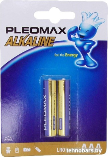 Батарейки Pleomax Alkaline AAA 2 шт. фото 3
