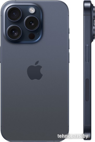 Смартфон Apple iPhone 15 Pro Dual SIM 128GB (синий титан) фото 4