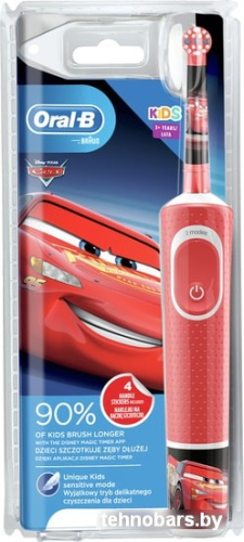 Электрическая зубная щетка Braun Oral-B Kids Cars D100.413.2K фото 4