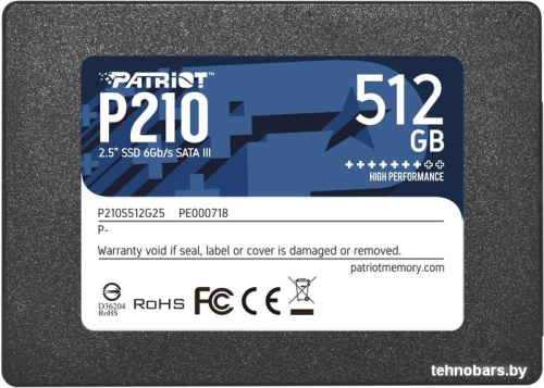 SSD Patriot P210 512GB P210S512G25 фото 3