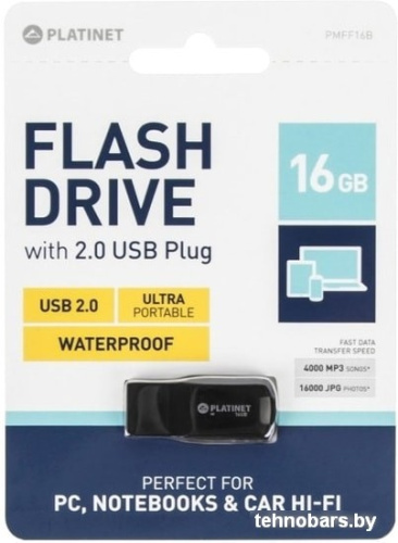 USB Flash Platinet F-Depo 16GB (черный) фото 4