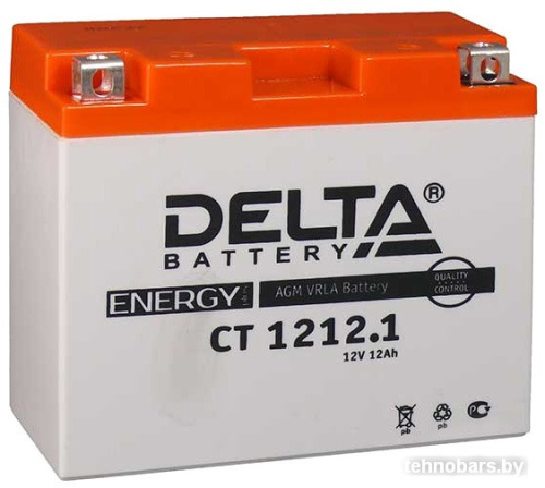 Мотоциклетный аккумулятор Delta CT 1212.1 (12 А·ч) фото 3