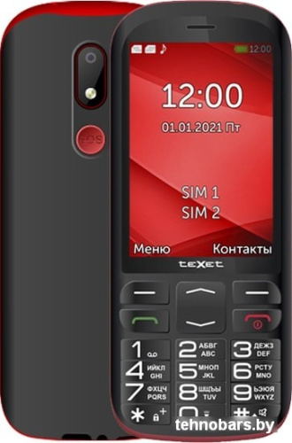 Мобильный телефон TeXet TM-B409 (черный/красный) фото 3