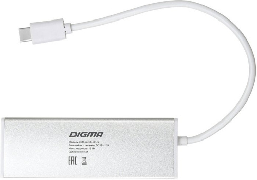 USB-хаб Digma HUB-4U3.0-UC-S фото 5