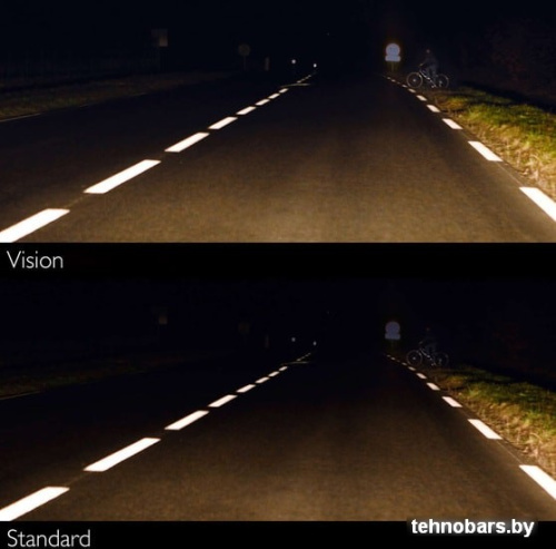 Галогенная лампа Philips H1 Vision +30% 1шт фото 5