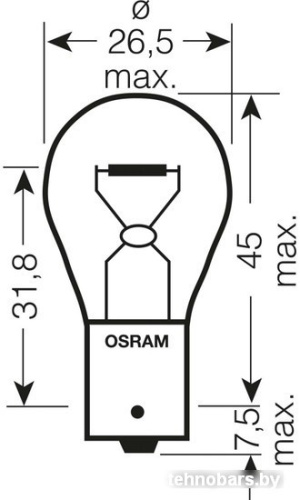Галогенная лампа Osram P21W Original Line 2шт [7506-02B] фото 5