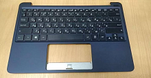 Клавиатура для ноутбука Asus S200, X201, X202, черная, с верхней панелью