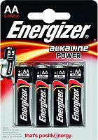 Батарейка Energizer Alkaline Power LR6 AA BL4 638377P 4 шт