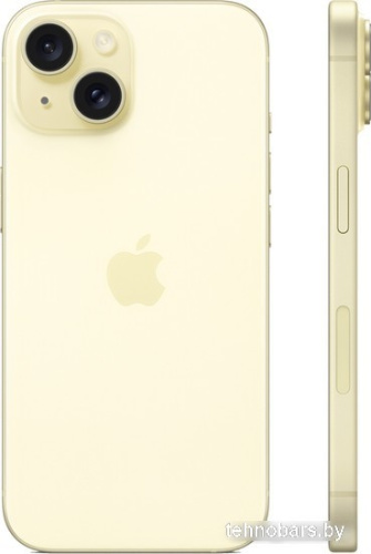Смартфон Apple iPhone 15 256GB (желтый) фото 4