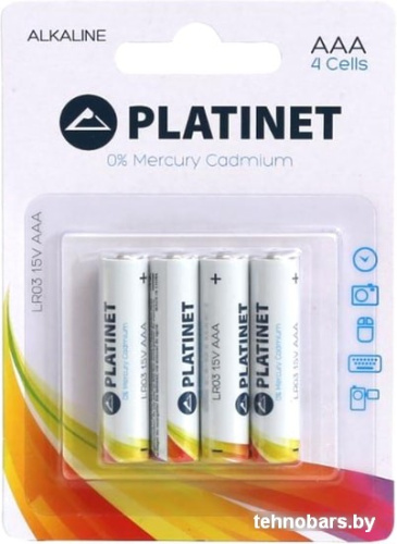 Батарейки Platinet LR03 4 шт. PMBLR034B фото 3