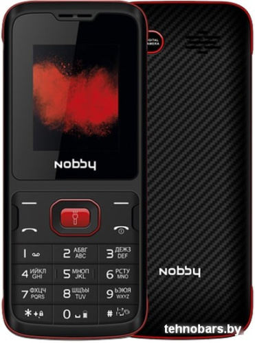 Мобильный телефон Nobby 110 (черный/красный) фото 3