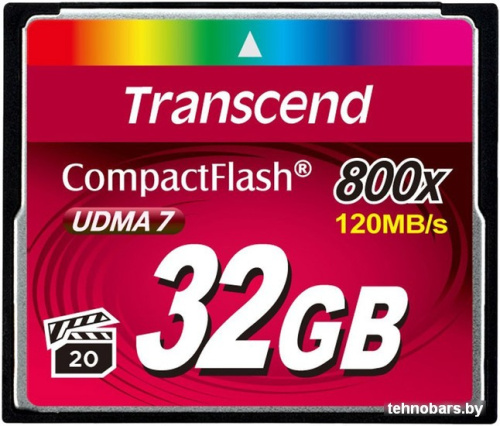 Карта памяти Transcend 800x CompactFlash Premium 32GB (TS32GCF800) фото 3