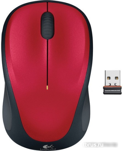 Мышь Logitech Wireless Mouse M235 Red (910-002497) фото 7