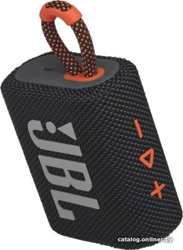 Беспроводная колонка JBL Go 3 (черный/оранжевый) фото 6