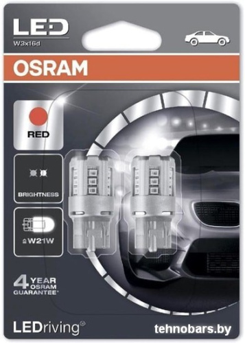 Светодиодная лампа Osram W21W 7705R-02B 2шт фото 3