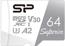 Карта памяти Silicon-Power Superior microSDXC SP064GBSTXDA2V20 64GB