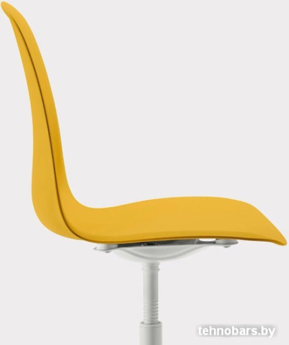 Офисный стул Ikea Лейф-арне 893.049.65 (темно-желтый/бальсбергет белый) фото 5