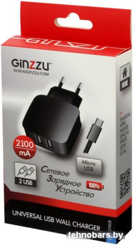 Зарядное устройство Ginzzu GA-3010UB (черный) фото 4