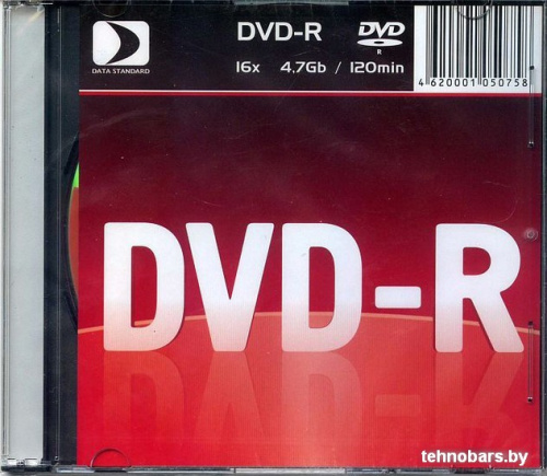 DVD-R диск Data Standard 4.7Gb 16x 13410-DSDRM03S (1 шт.) фото 3