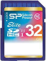 Карта памяти Silicon-Power SDHC Elite UHS-1 (Class 10) 32 GB (SP032GBSDHAU1V10)