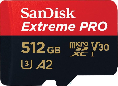 Карта памяти SanDisk Extreme PRO SDSQXCZ-512G-GN6MA microSDXC 512GB (с адаптером) фото 5