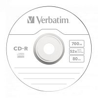 CD-R диск Verbatim 700Mb DL Extra Protection 52x CakeBox 100 шт. 43411