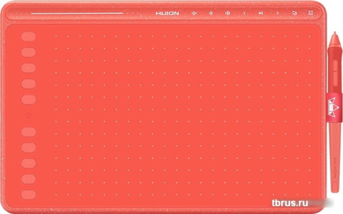 Графический планшет Huion HS611 (коралловый красный) фото 3