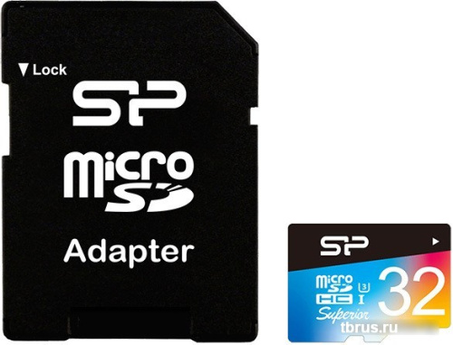 Карта памяти Silicon-Power Elite microSDHC UHS-I 32GB + адаптер [SP032GBSTHDU3V20SP] фото 3