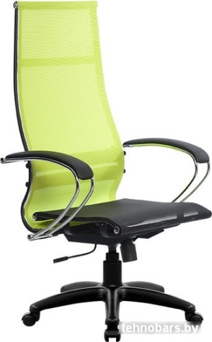 Кресло Metta SK-1-BK Комплект 7, Pl тр/сечен (пластиковые ролики, лайм) фото 3