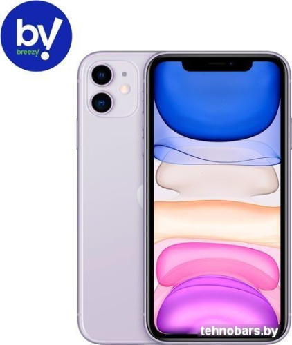 Смартфон Apple iPhone 11 64GB Воcстановленный by Breezy, грейд A (фиолетовый) фото 3