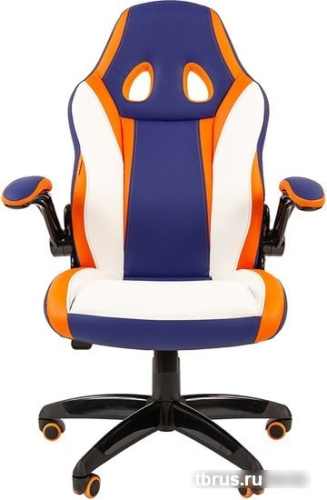 Кресло CHAIRMAN Game 15 (синий/белый/оранжевый) фото 4