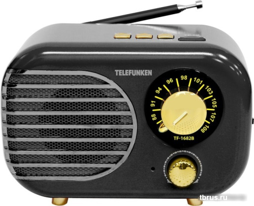 Радиоприемник TELEFUNKEN TF-1682B (черный/золотистый) фото 3