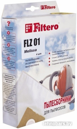 Комплект одноразовых мешков Filtero FLZ 01 (4 шт) фото 3