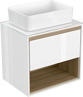 Cersanit Тумба под умывальник со столешницей Louna 60 SZ-LOU60-BL/WH