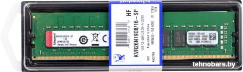 Оперативная память Kingston ValueRAM 16GB DDR4 PC4-21300 KVR26N19D8/16 фото 5
