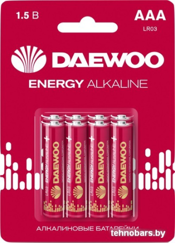 Батарейка Daewoo Energy Alkaline AAA 8 шт. 5031111 фото 3