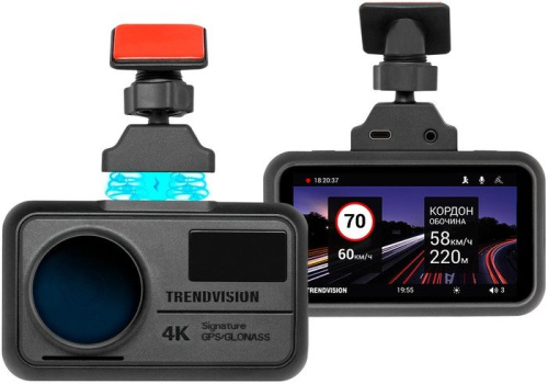Видеорегистратор-GPS информатор (2в1) TrendVision TDR-725 Real 4K фото 4