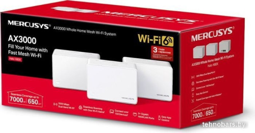 Wi-Fi система Mercusys Halo H80X (3-pack) фото 5