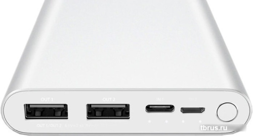 Портативное зарядное устройство Xiaomi Mi Power Bank 3 PLM13ZM 10000mAh (серебристый) фото 7