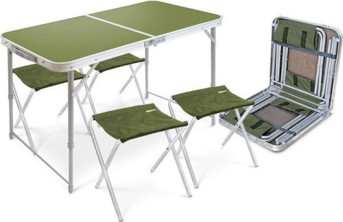 Стол со стульями Nika складной стол влагостойкий и 4 стула [ССТ-К2] фото 3