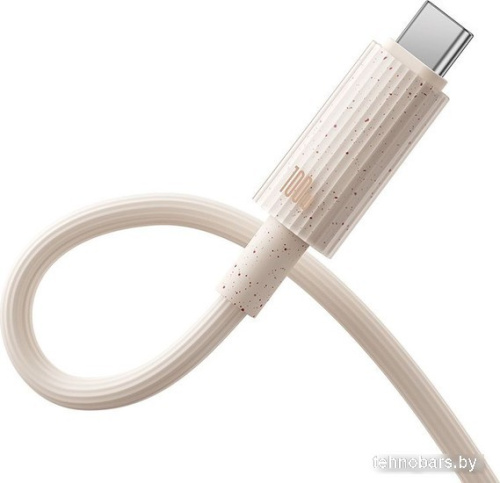 Кабель Baseus Habitat Series Fast Charging Cable 100W USB Type-C - USB Type-C (1 м, бежевый) фото 4
