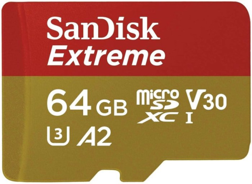 Карта памяти SanDisk Extreme microSDXC SDSQXA2-064G-GN6AA 64GB (с адаптером) фото 5