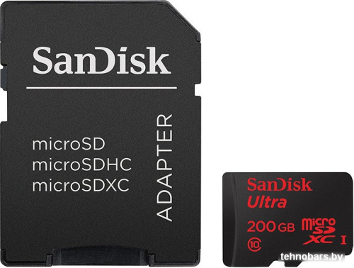 Карта памяти SanDisk Ultra SDSQUAR-200G-GN6MA microSDXC 200GB (с адаптером) фото 3